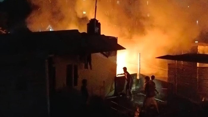 Kebakaran dua rumah di Bogor Tengah (dok.istimewa)