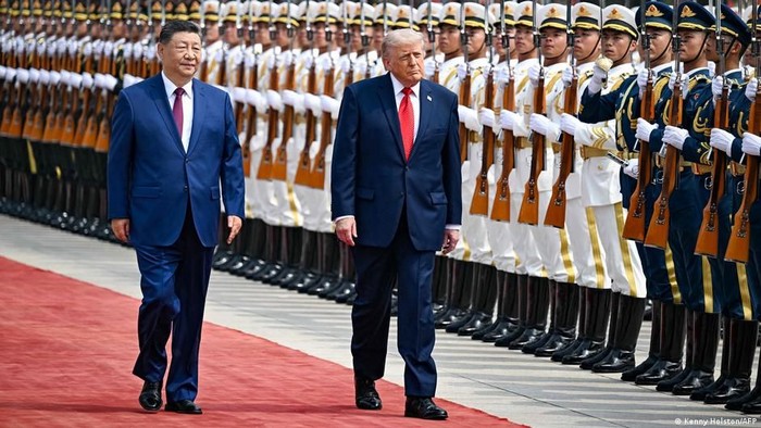 Presiden AS Trump saat kunjungannya ke China, Mei 2026 (Kenny Holston/AFP)