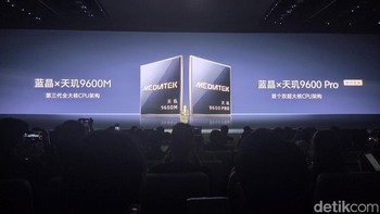 Vivo menyematkan chipset Dimensity 9600M untuk Vivo X500 dan Dimensity 9600 Pro terbaru untuk Vivo X500 Pro dan Vivo X500 Pro Max. Foto: Fitraya Ramadhanny/detikINET