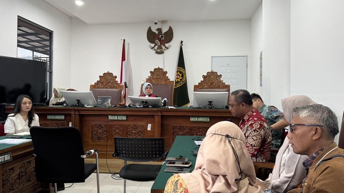 Sidang praperadilan Silmy Karim (Adhfar/detikcom)