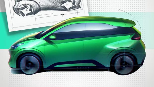 Sketsa BYD Seagull generasi kedua