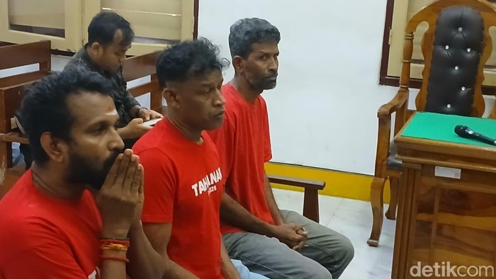 3 WN Sri Lanka divonis 17 tahun penjara dalam kasus penyelundupan manusia. (Juita Sinuhaji/detikSumut)