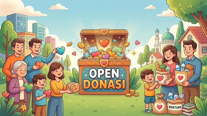 Ilustrasi open donasi.
