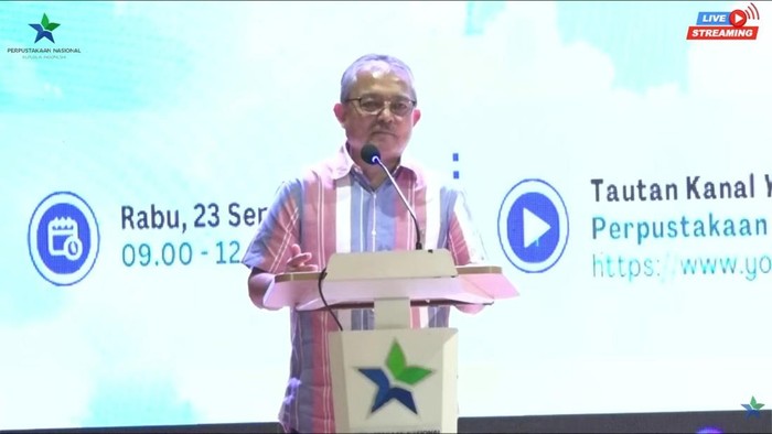 Kepala Perpusnas dalam Peluncuran Komik Alih Wahana (23/9/2026)