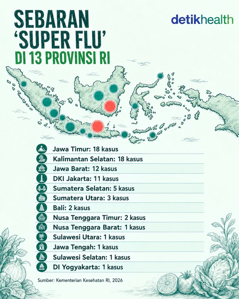 sebaran super flu di Indonesia