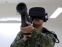 Siaga Perang, Prajurit Taiwan Demonstrasikan Simulator Rudal Stinger