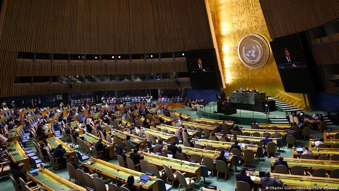 Para pemimpin dunia masih memiliki banyak hal untuk dibahas saat Sidang Umum PBB memasuki hari kedua. Sidang tahunan tersebut berlangsung hingga 28 September (Charles Guerin/ABACA/picture alliance)