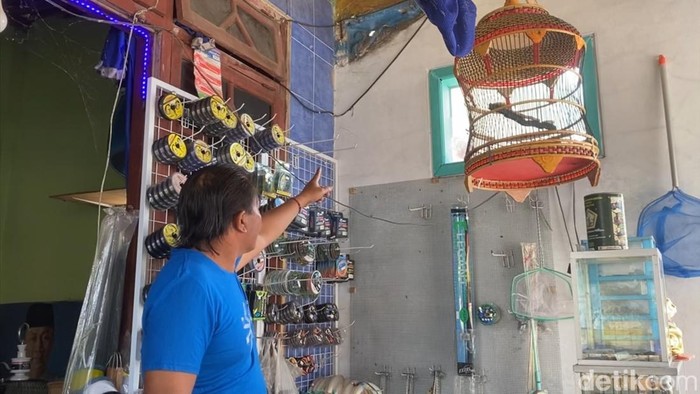 TKP pencurian alat pancing di Blitar
