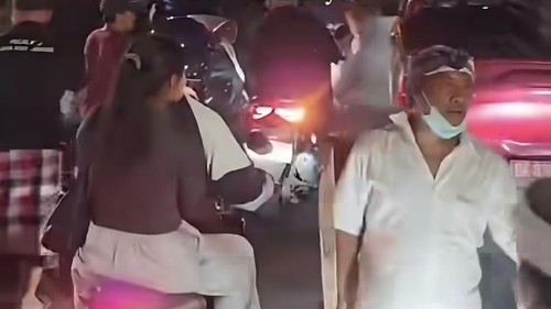 Warga Jimbaran antisipasi ancaman keributan di Jimbaran, Kuta Selatan, Badung, Selasa (23/9/2026). (dok. Instagram jurnalisrakyat)