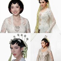Pesona 7 Artis Pakai Paes Jawa Saat Nikah, Amanda Rigby hingga Jennifer Coppen