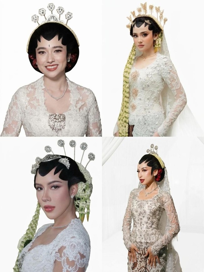 Pesona 7 Artis Pakai Paes Jawa Saat Nikah, Amanda Rigby hingga Jennifer Coppen
