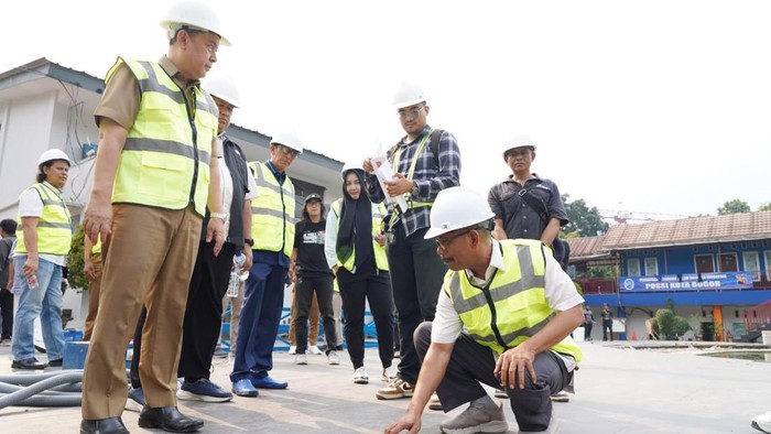 DPRD Kota Bogor melakukan kunjungan kerja lapangan untuk meninjau progres pembangunan kawasan Gelanggang Olahraga (GOR) Pajajaran, Kota Bogor, pada Selasa, 22 September 2026.