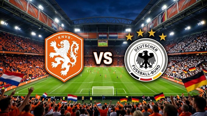 Ilustrasi Belanda Vs Jerman UNL 2026/2027