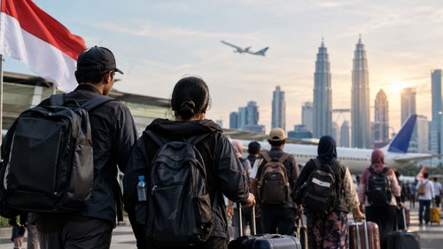 Ilustrasi PMI/TKW/TKI/pekerja imigran Indonesia. (Chat GPT)