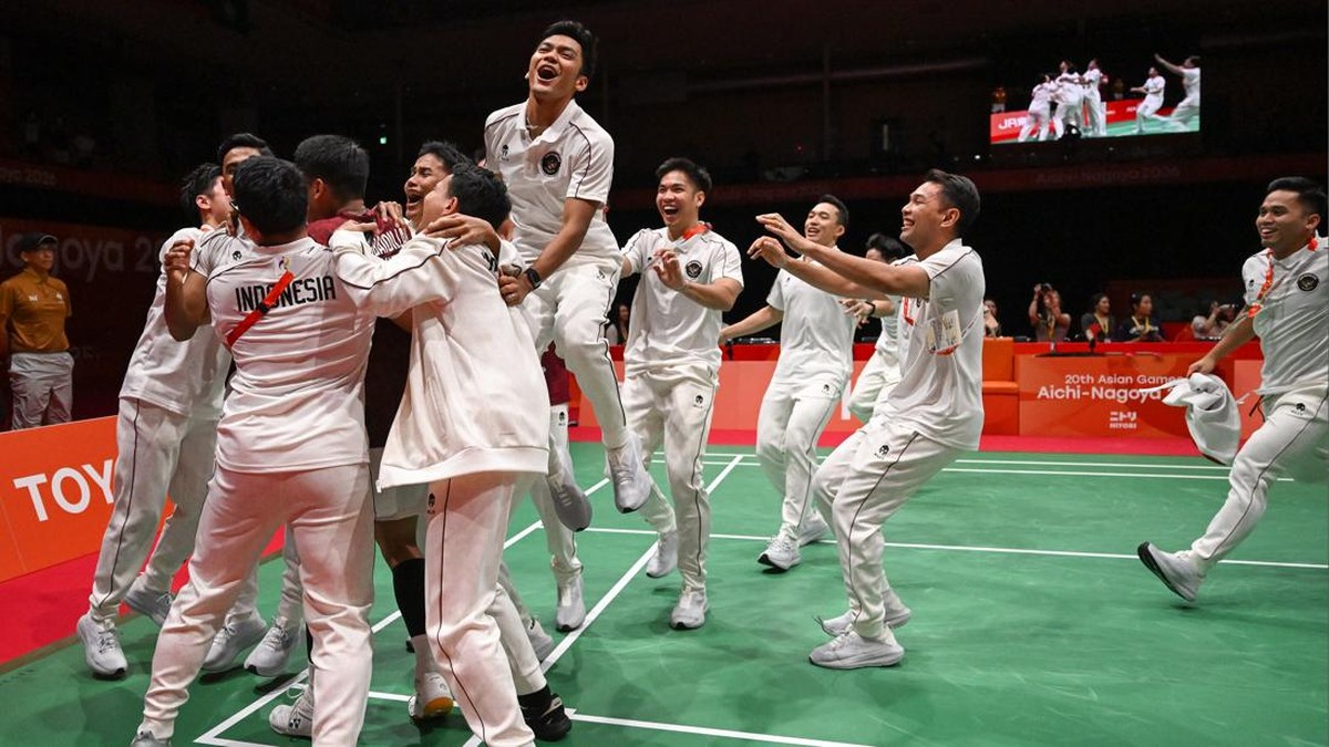 Indonesia Rebut Emas Beregu Putra Asian Games, China Ditaklukkan 3-2 Indonesia Rebut Emas Beregu Putra Asian Games, China Ditaklukkan 3-2