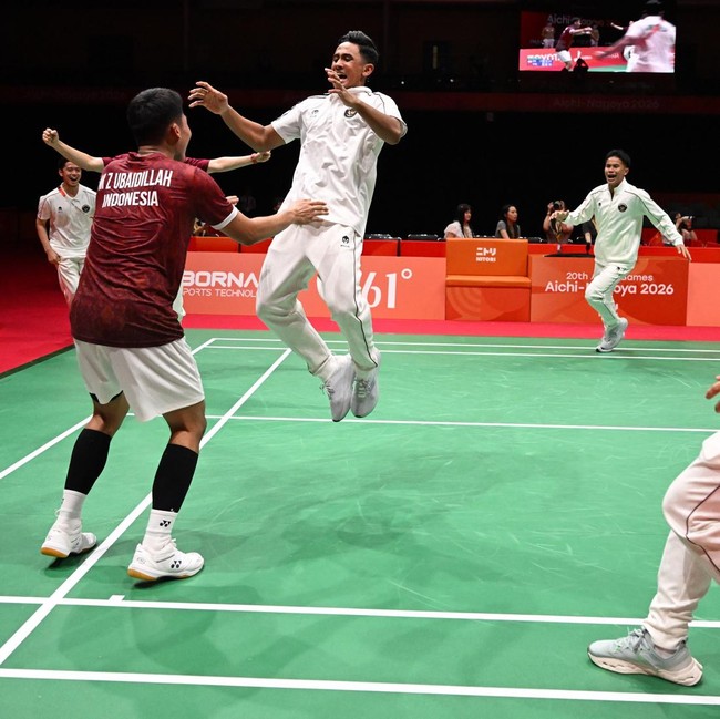 Indonesia Rebut Emas Beregu Putra Asian Games, China Ditaklukkan 3-2