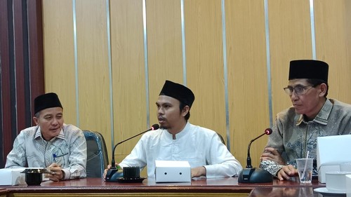 Konferensi pers FKSPP Lombok Timur di Kantor Kemenag Lombok Timur, NTB, Kamis (24/9/2026). (Foto: Sanusi Ardi W/detikBali)
