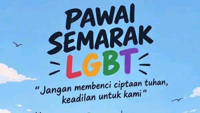 Pamflet pawai LGBT yang viral di medsos.