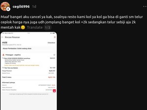 Minta Tukar Kol Goreng dengan Telur, Catatan Pelanggan Ini Bikin Jengkel!