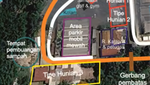 Rumah Cluster Lapas Cibinong Dilihat dari Atas