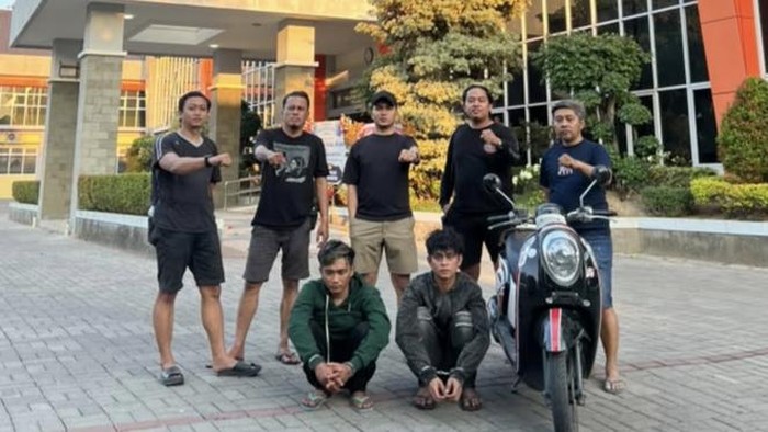 Polisi berhasil menangkap pelaku curanmor di Gresik