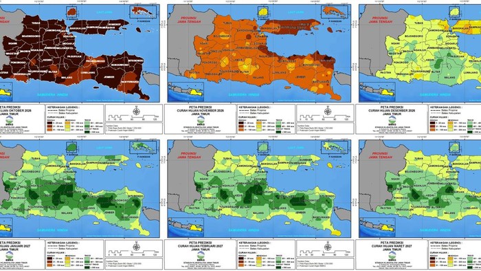 Prediksi curah hujan di Jatim
