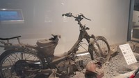 Jejak Merapi 2010 Terekam di Kerangka Motor Museum Geologi