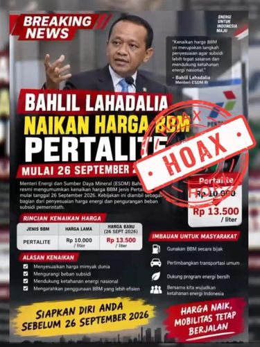 Berita Hoax. Dok Ist