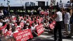 Demo Tolak Netanyahu di New York Berujung Penangkapan