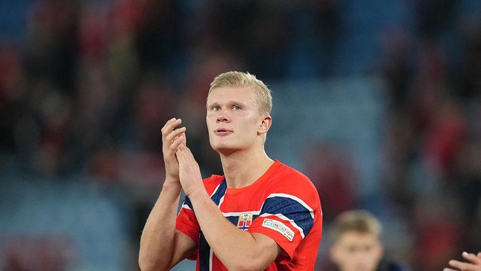 Erling Haaland (Norway) during Group Stage, UEFA Nations League, Norway and Denmark at Ullevaal Stadion, Oslo, Norway on September 24 2026. (Photo by Ulrik Pedersen/NurPhoto via Getty Images)