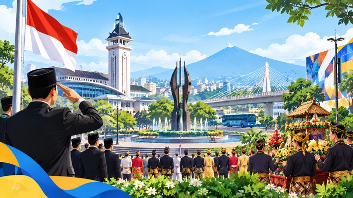 Ilustrasi Hari Jadi Kota Bandung (dibuat dengan AI)