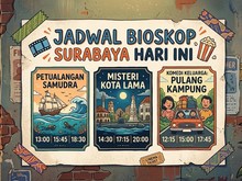 Jadwal Tayang Film di 7 Bioskop Termurah Surabaya Hari Ini
