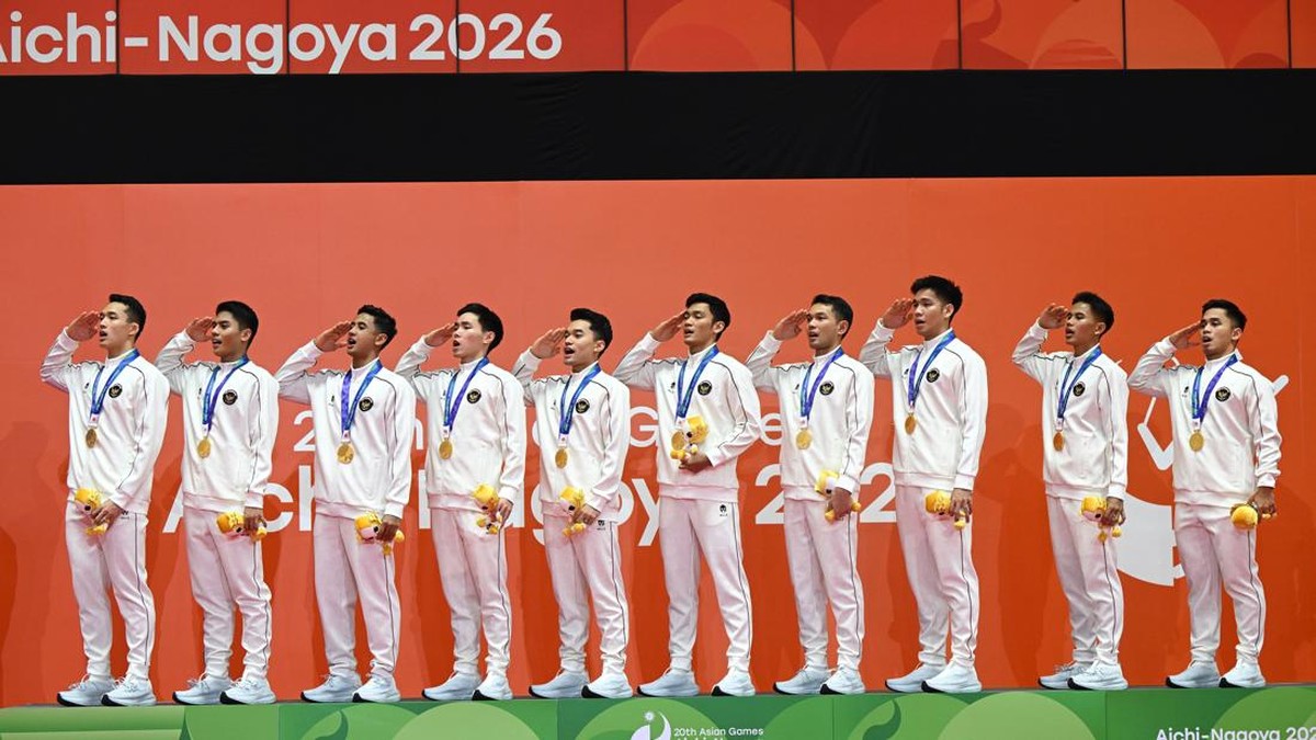 Indonesia raih emas bulu tangkis beregu putra Asian Games Indonesia raih emas bulu tangkis beregu putra Asian Games