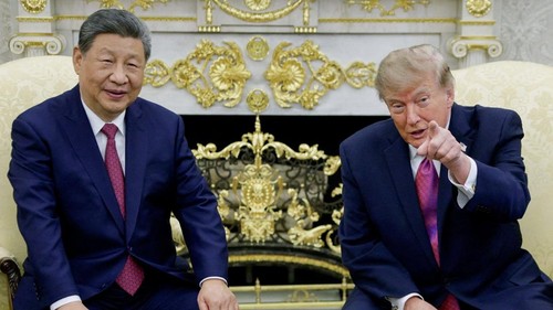 US President Donald Trump meets Chinese President Xi Jinping in the Oval Office at the White House in Washington, D.C., US, September 24, 2026. REUTERS/Evan Vucci