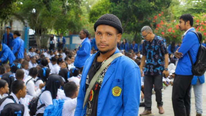 Tokoh pemuda Papua bernama Desius Tabuni. Dokumen Istimewa