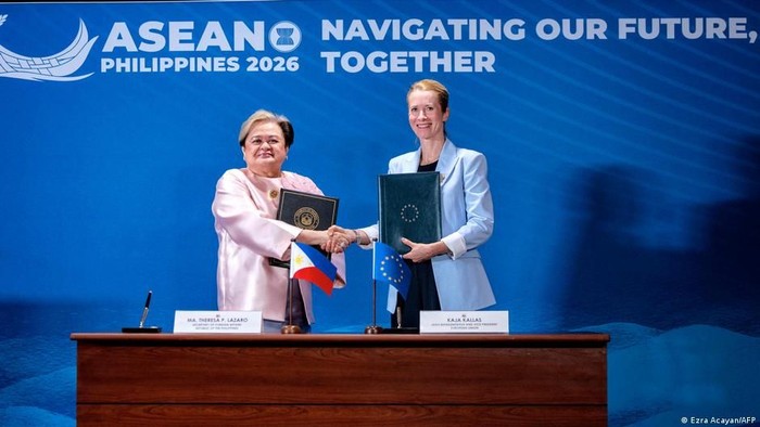 Filipina merupakan salah satu dari banyak negara ASEAN yang berupaya menjalin hubungan lebih erat dengan Uni Eropa (Ezra Acayan/AFP)