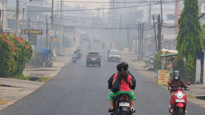 Kabut asap di Kota Jambi kembali pekat