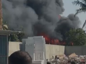 Kebakaran di Mannuruki Makassar, Damkar Dikerahkan