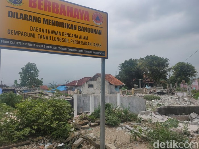 Kondisi kampung yang terdampak gempa di Cianjur