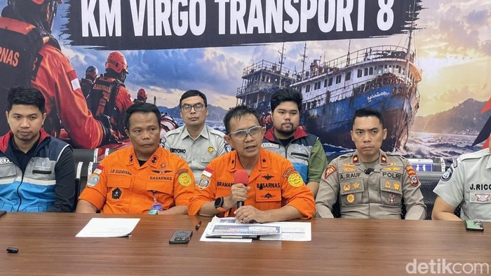 Konferensi pers pencarian korban KM Virgo hari ke-14.