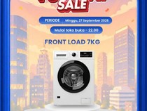 Beli Mesin Cuci Front Load 7 Kg di Transmart Full Day Sale, Diskon Rp 2 Juta!