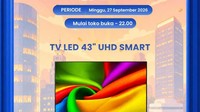 Transmart Full Day Sale, Smart TV 43 Inch Diskon Rp 1,2 Juta!