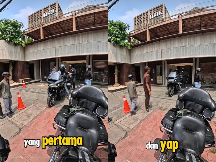 Viral Parkir Moge Rp150 Ribu di Kafe Gunawarman