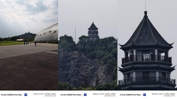 Inilah kempampuan lensa kamera telefoto ZEISS APO 200 MP yang ada di Vivo X500 Pro Max. Bukan kaleng-kaleng! Pagoda nun jauh di atas bukit sana bisa dipotret dengan jelas. Foto: Fitraya Ramadhanny/detikINET