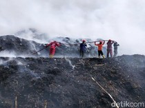 Asap Kebakaran TPA Cikundul Sukabumi Menyebar hingga Radius 5 Km