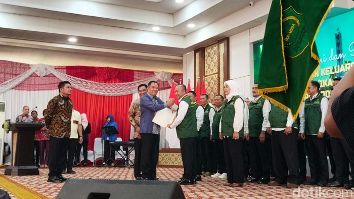 Pengukuhan Ika Muba 2026-2030 di Griya Agung Palembang.