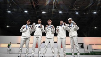 Indonesia berupaya memberikan perlawanan hingga pertandingan berakhir, namun Jepang berhasil mengamankan kemenangan dengan skor 3-1. ANTARA FOTO/FAUZAN