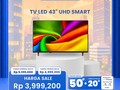 LED TV 43 Inch di Transmart Full Day Sale Diskon sampai 70%