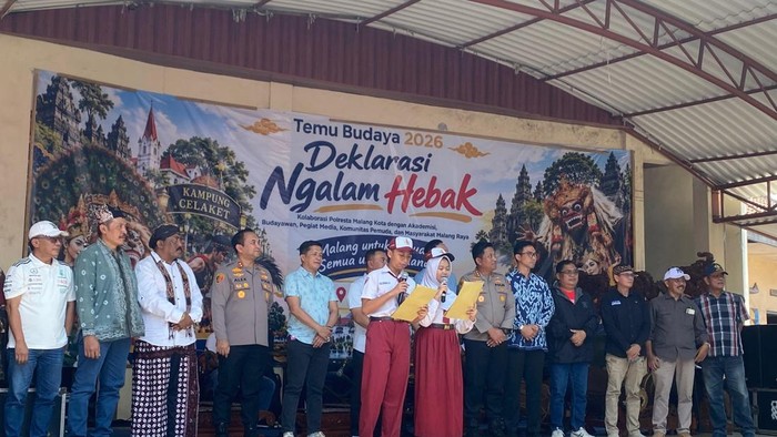 Deklarasi Ngalam Hebak di Sasana Krida Budaya, Celaket, Kota Malang