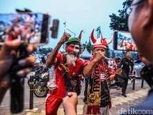Euforia Suporter Membara Jelang Indonesia vs Malaysia